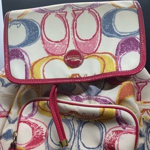 Coach backpack purse